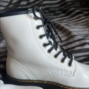 Dr. Martens White Lace Up Boots‎ thumbnail 6