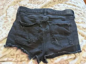 Black American Eagle Jean Shorts thumbnail 2