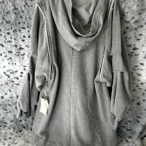 1057 free People Movement Close Call Gray Oversized Hoodie Small new thumbnail 4