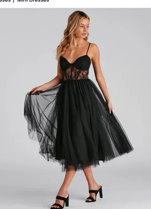 Windsor Black Tulle Dress thumbnail 1