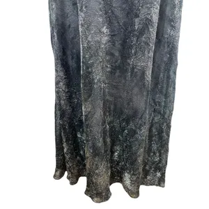 VTG 90s Niki Livas Black Silver Shimmer Halter Beaded Formal Evening Dress 6 Y2K thumbnail 7