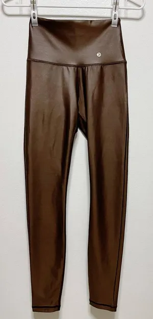 Savvi Mirage Liquid Leggings in Mocha thumbnail 1