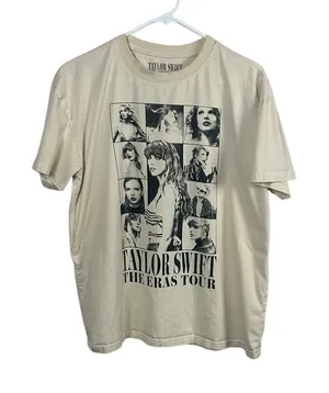 Taylor Swift The Eras Tour Cream Band Tee size M thumbnail 1