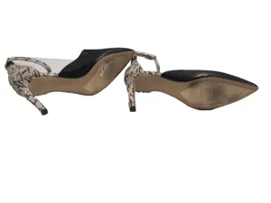 Franco Sarto Mali Snakeskin Black Heels Women’s Size 8 Ankle Strap Dress Shoes thumbnail 6