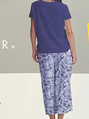 Karen Neubueger 100% cotton 2 Piece Pajama Set, Purple, size Small, NEW NWT thumbnail 5