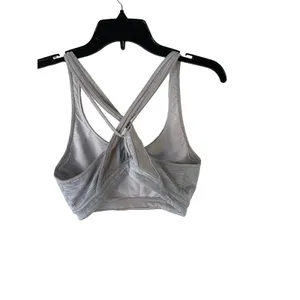 Athleta Women's Size M‎ Jacquard Transcendence Bra Slate Grey thumbnail 5