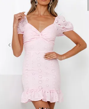 Hello Molly Pink Mini Dress thumbnail 1