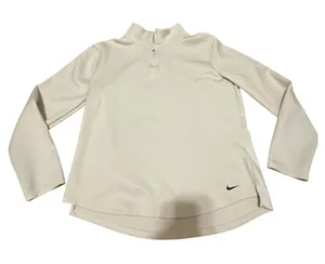 Nike Therma-Fit Long Sleeve Sweatshirt White Large thumbnail 1