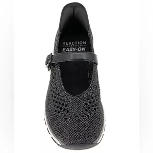 Kenneth Cole Reaction Kuerq EZ Mary Jane Sneakers in Black Knit, Size 5 thumbnail 5