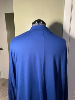 Lane Bryant Women’s Plus Size 26/28 Mock Neck Swing Tunic Top Long Sleeve Royal thumbnail 5