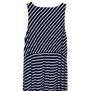 Maeve Blue &‎ White Striped Maxi Dress Women's Size Large thumbnail 4