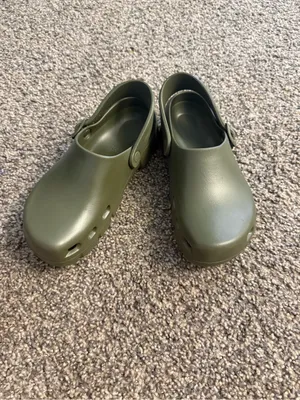 Birkenstock Olive Green Clog Mule with Buckle thumbnail 6