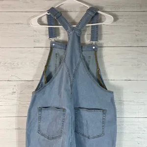 Womens denim overalls size small cotton blend Blue thumbnail 5
