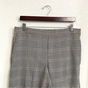 Old Navy Womens Pants Black White Brown Houndstooth Pull On Size 14 thumbnail 3