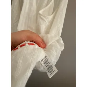 Lou & Grey‎ Tank Top Womens Medium White Cotton Gauze Embroidered Tassel Boho thumbnail 5