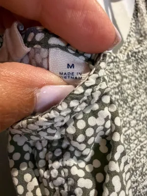 Gap Green and White Polka Dot Cami Button Front Mini Dress Size M thumbnail 4