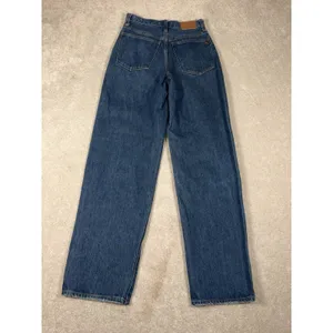 Madewell Blue Jeans Baggy Straight Leg 24 High Rise‎ Denim Pants Cotton Hemp thumbnail 7