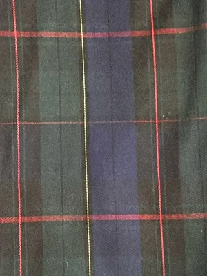 Womens small Forever 21 Plaid zip front pinafore/overall dress-navy/green/red thumbnail 6