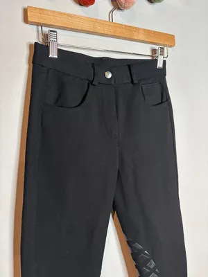 HR Farms black Equestrian Grip Breeches Riding Pants thumbnail 2
