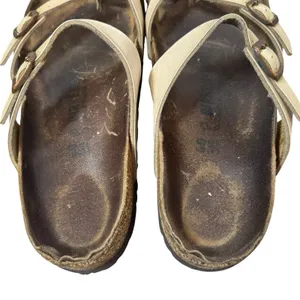 Birkenstock Womens Mayari Sandals Size 40 US 9-9.5 Birko-Flor Pearl White Brown thumbnail 6