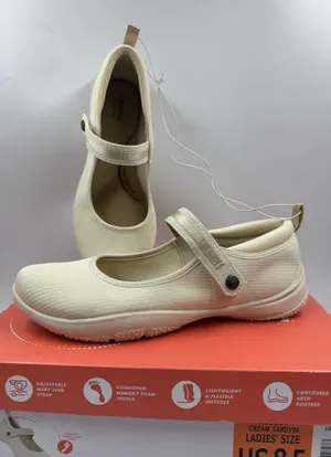 Jsport Womens Shoes Beige Mary Jane Memory Foam Contoured Arch Lightweight 8.5 thumbnail 1