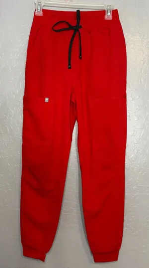 Fabletics High-Rise On-Call Scrub Joggers Goji Red Pants XS Regular Extra Small⁠ thumbnail 1