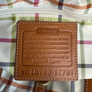 y2k COACH 2007 11791 Heritage Striped Tote Handbag thumbnail 10
