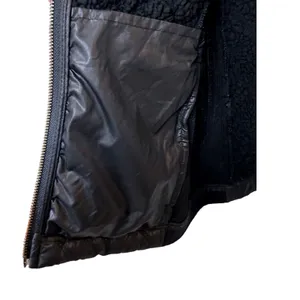 prAna Womens Black Quilted Sherpa Lined Full Zip Puffer Vest Ribbed Trim Small thumbnail 9