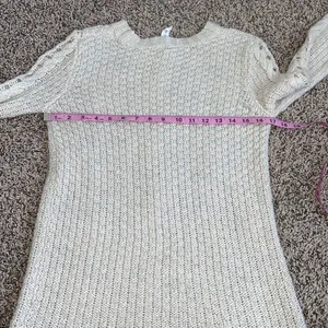 5/$30 🎈 Aeropostale‎ small cream Crewneck sweater thumbnail 3