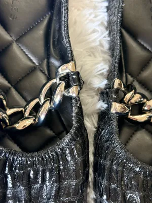 Aerosoles Snakeskin with Silver Chain Flats thumbnail 7