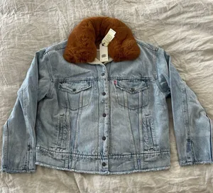 Levi's Brand New Faux Fur Collar Sherpa Jean Jacket thumbnail 1