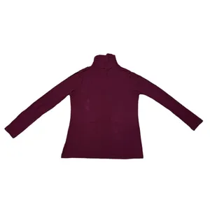 L Joseph A. Wine Red Burgundy Women’s Long Sleeve Comfy Winter Turtleneck Top Shirt thumbnail 6