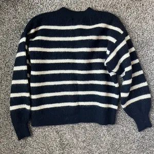 H&M Stripped Blue and White Sweater thumbnail 6