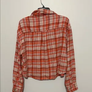 American Eagle Flannel Plaid Button-Up Shirt NWT thumbnail 9