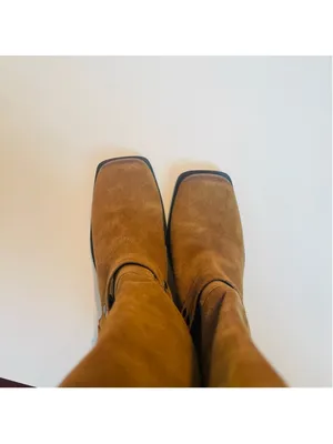 Steve Madden RUSKIN Moto boots Brown Chestnut Suede Leather country Cowgirl 8M thumbnail 15