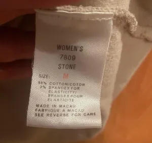 Woolrich women’s tank stone color with tiny design circles of blue shades size M thumbnail 6