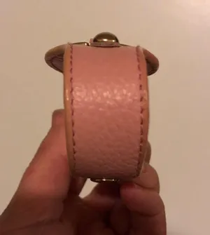 Tory Burch Vintage Y2k  Leather Style Pink Cuff thumbnail 4