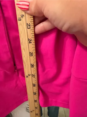 Livi Active Hot Pink Zip-Up Bomber Jacket with Black Accents thumbnail 5