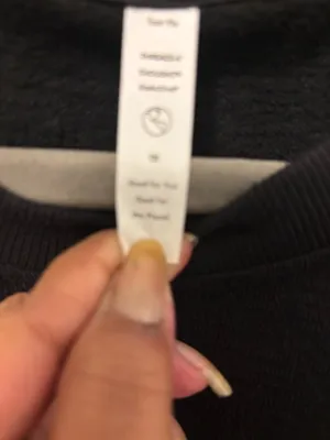 Threads 4 Thought Oversized black sweatshirt with one trimming Sz.1x thumbnail 2