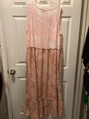 Wonderly Blush Paisley Tiered Maxi Dress thumbnail 4