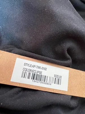 Skims Soft Lounge Black Tank 2X Eclipse New With Tags thumbnail 4