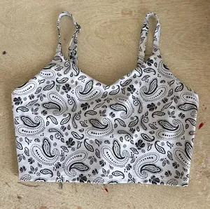 Athleta Paisley Long Line Sports Bra Tank thumbnail 1