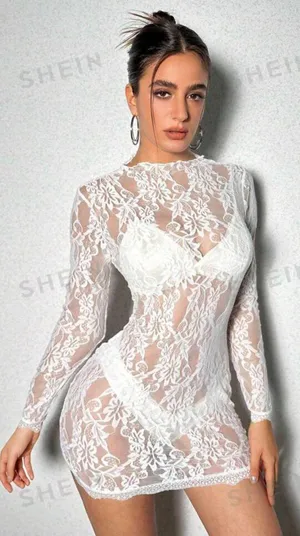 White lace dress thumbnail 1