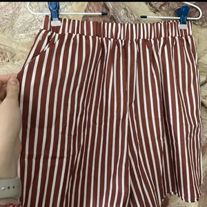 Commense Stripe Three Piece Shorts Set size small Brown thumbnail 3