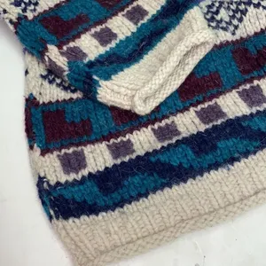 Vtg 100% Wool Rey Wear‎ Bulky Sweater Medium (L) thumbnail 3