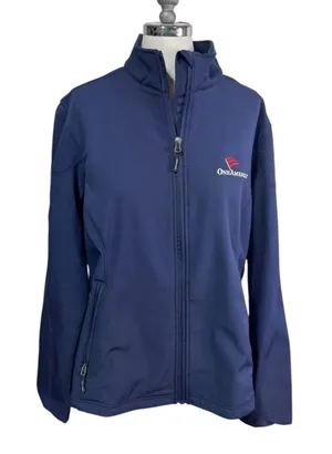 Core‎ 365 by North End Logic Navy Softshell Jacket One America Logo Women's L thumbnail 1