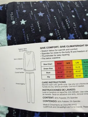 Cuddl Duds ClimateRight NWT 2 piece set crew neck and legging velour XL thumbnail 7