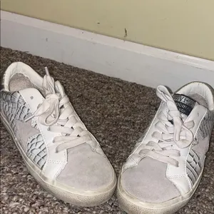 Womens Vintage Havana Croc Embossed Superstar Leather Shoes thumbnail 3
