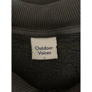 Outdoor Voices Charcoal Gray Quarter Zip Oversized Pullover Sweatshirt Small thumbnail 4