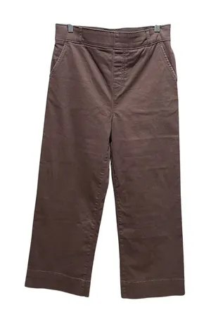 Bagatelle Collection Wide Leg Cropped Pants High Rise Brown Women’s Size 6 NWT thumbnail 1